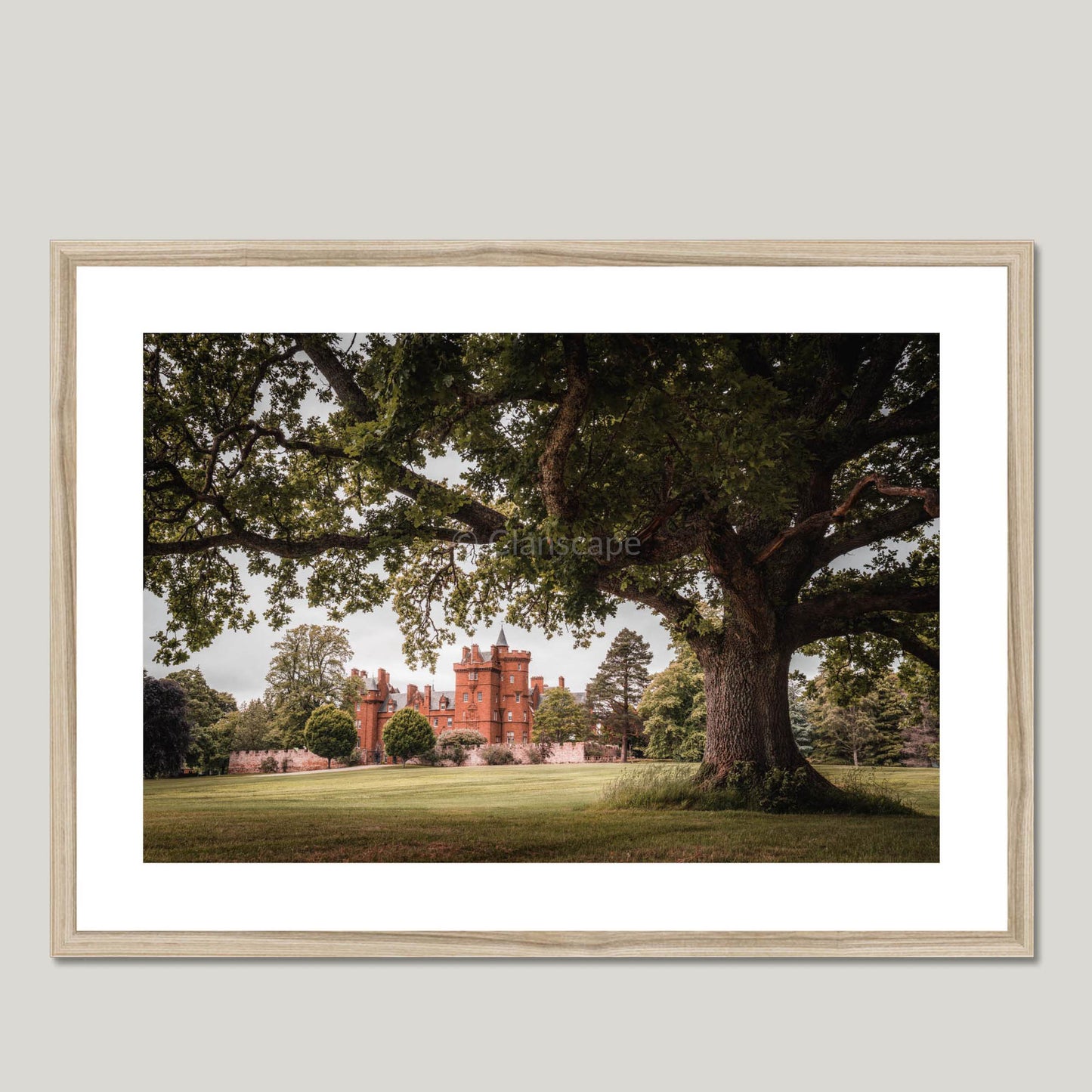 Clan Fraser of Lovat - Beaufort Castle - Framed & Mounted Photo Print 28"x20" Natural