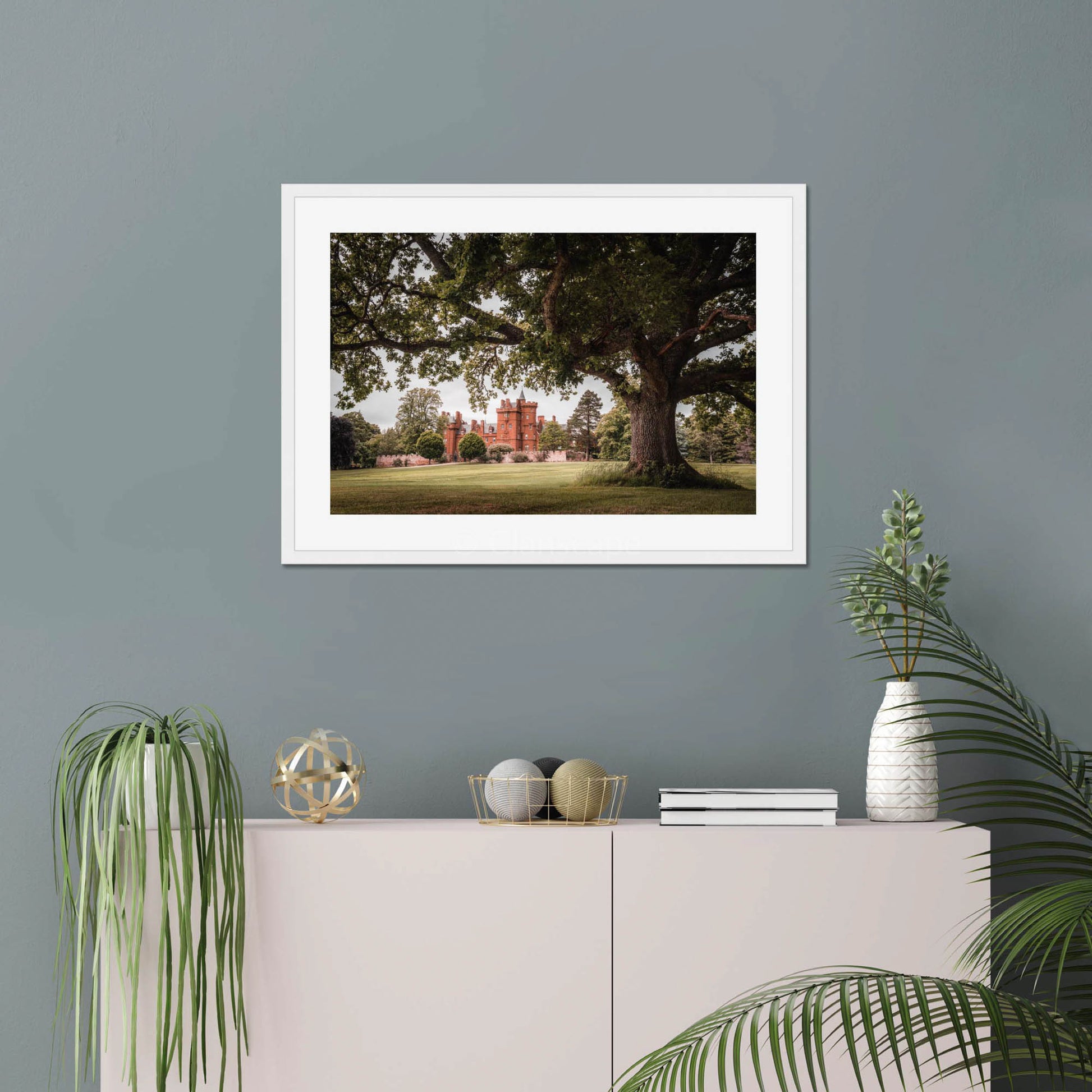Clan Fraser of Lovat - Beaufort Castle - Framed & Mounted Photo Print
