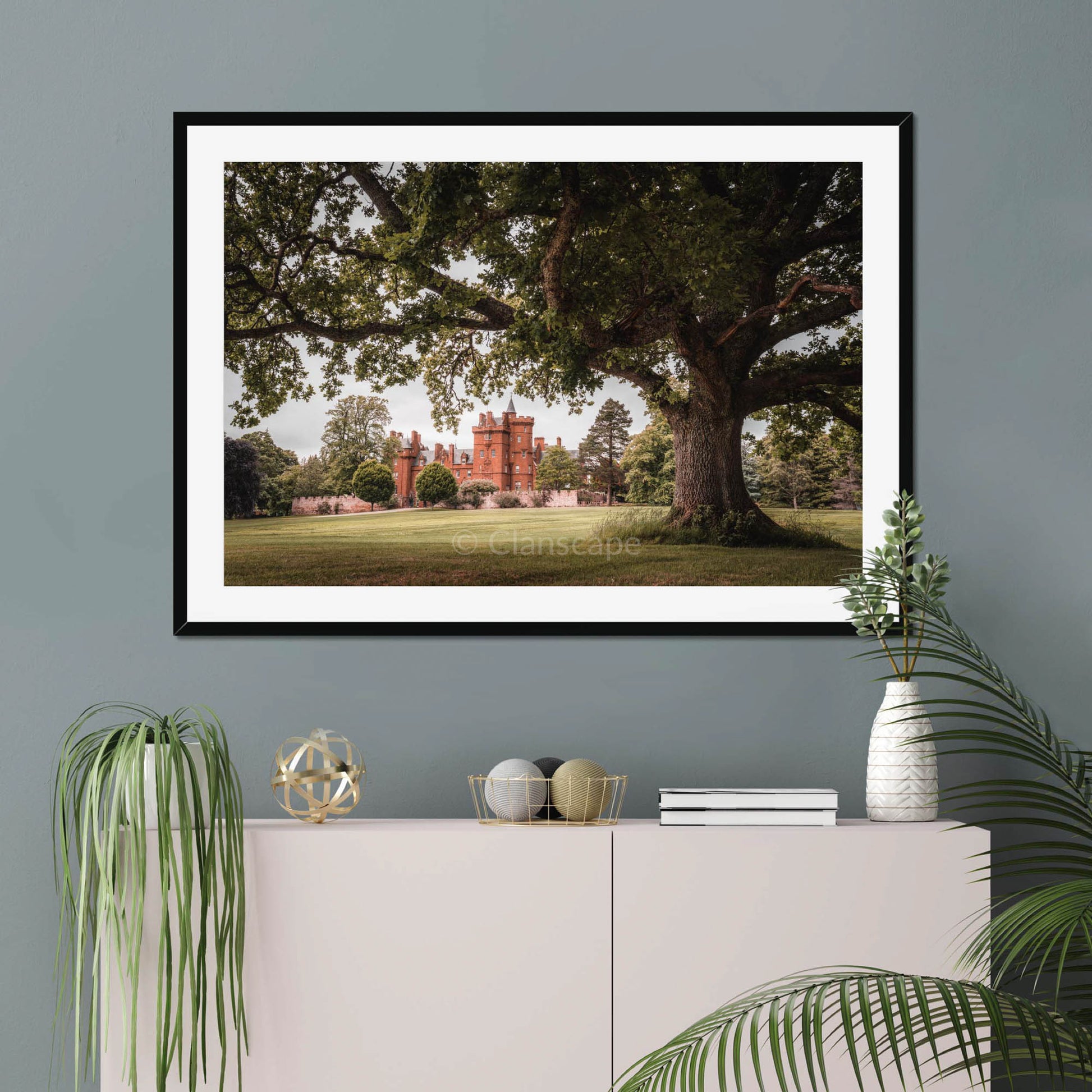 Clan Fraser of Lovat - Beaufort Castle - Framed & Mounted Photo Print