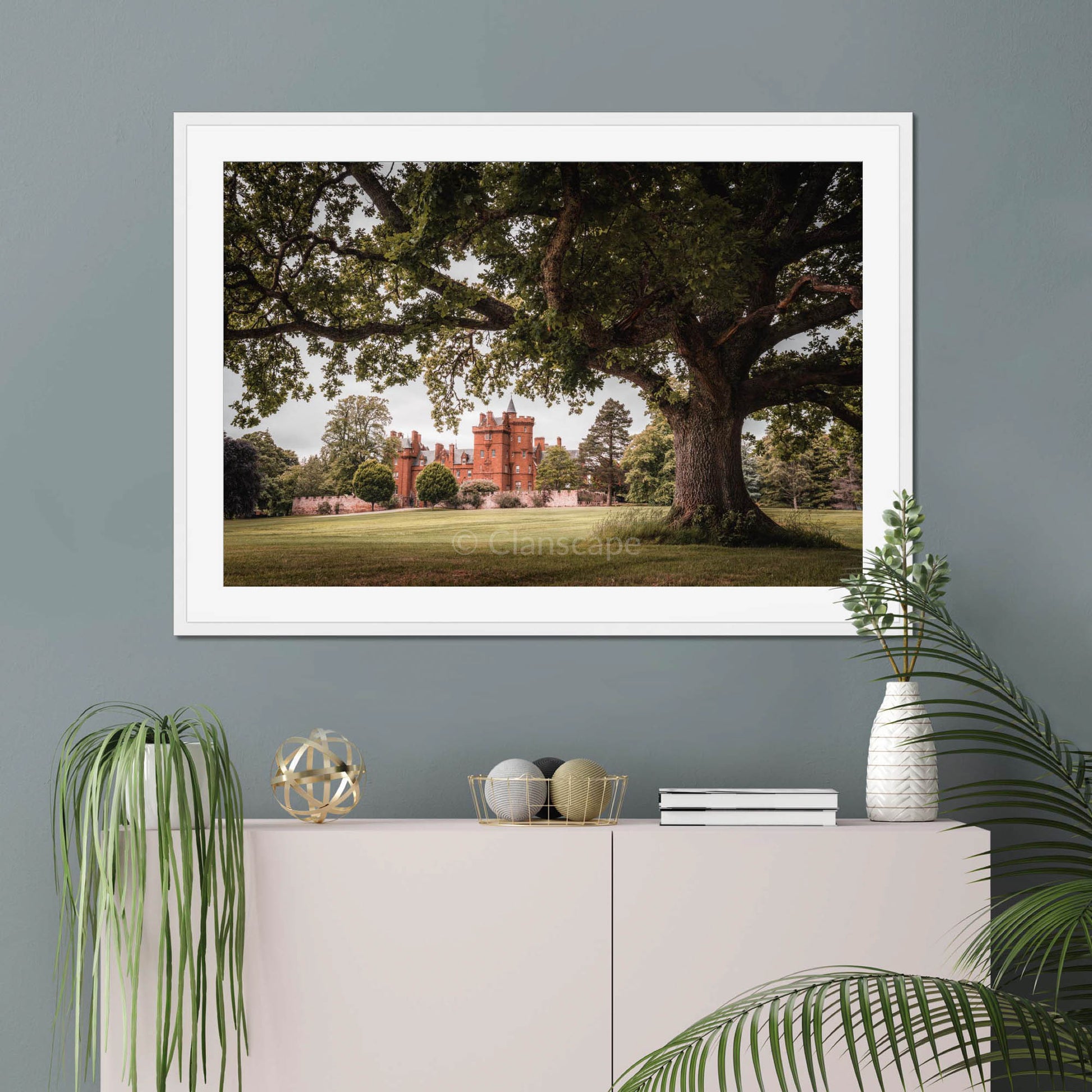 Clan Fraser of Lovat - Beaufort Castle - Framed & Mounted Photo Print