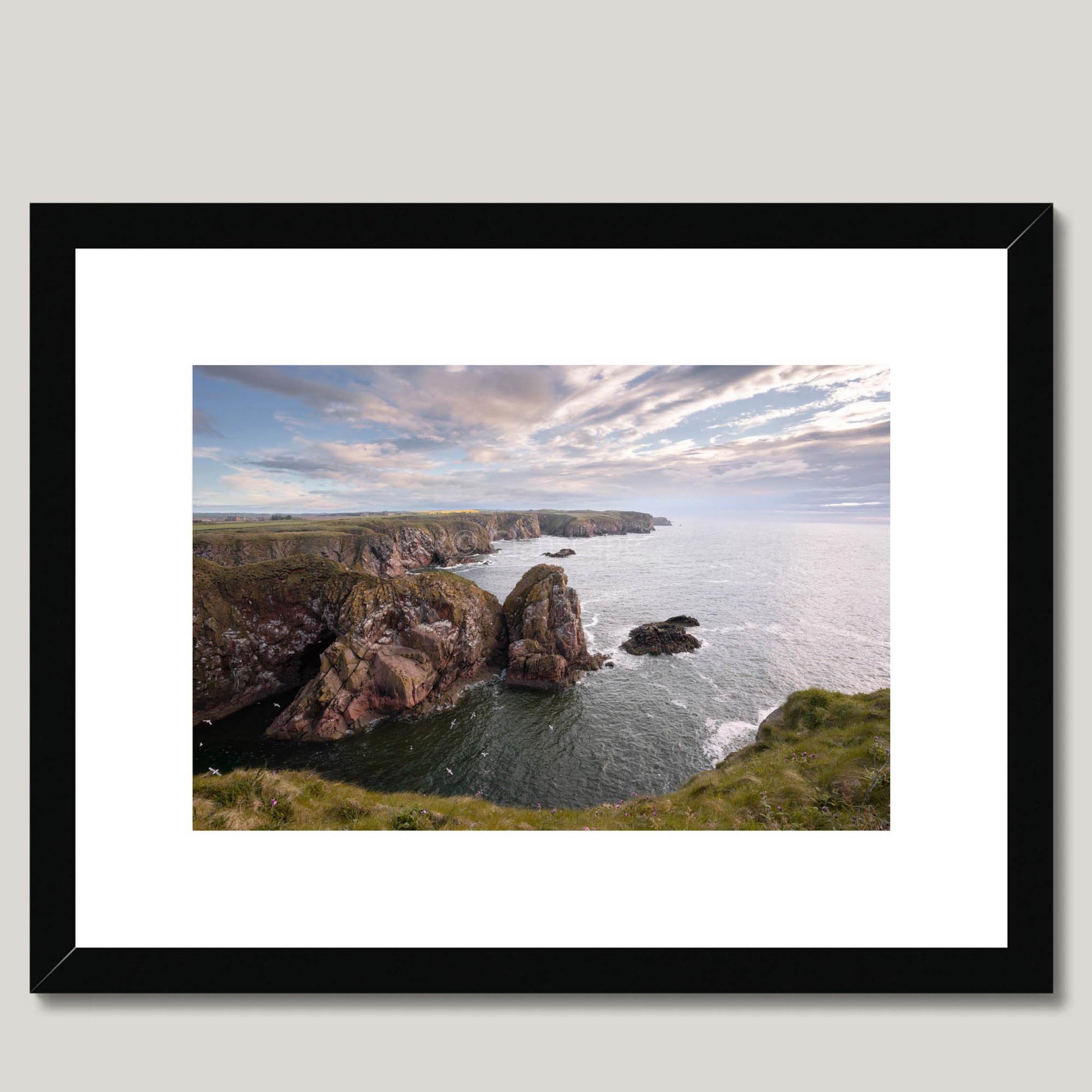 Clan Buchan - Bullers of Buchan - Framed & Mounted Photo Print 16"x12" Black
