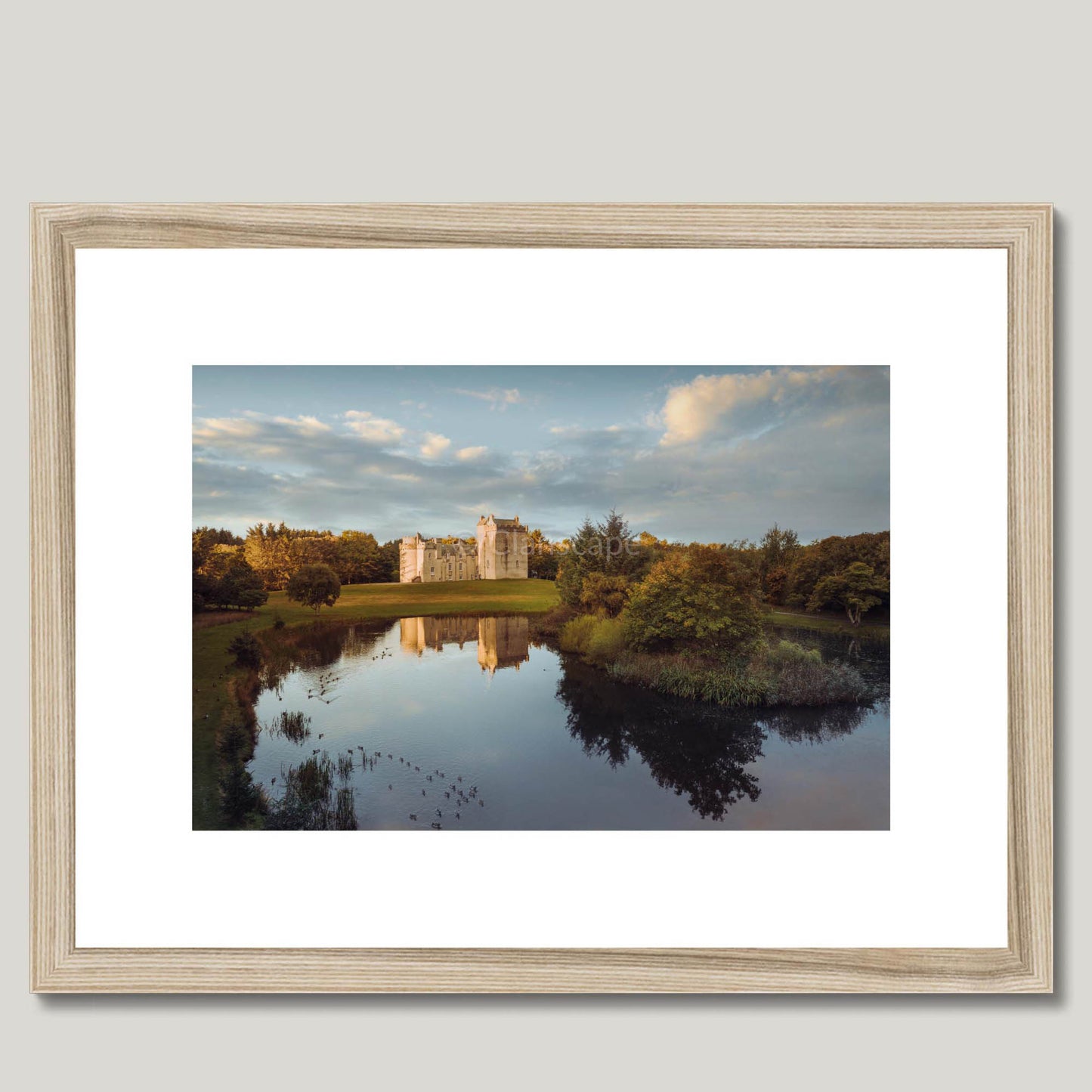 Clan Fraser - Cairnbulg Castle - Framed & Mounted Photo Print 16"x12" Natural