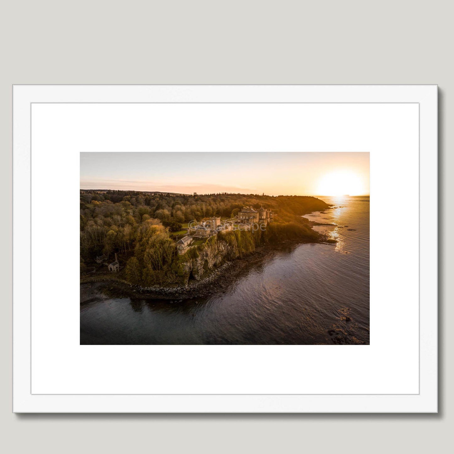 Clan Kennedy - Culzean Castle - Framed & Mounted Photo Print 16"x12" White