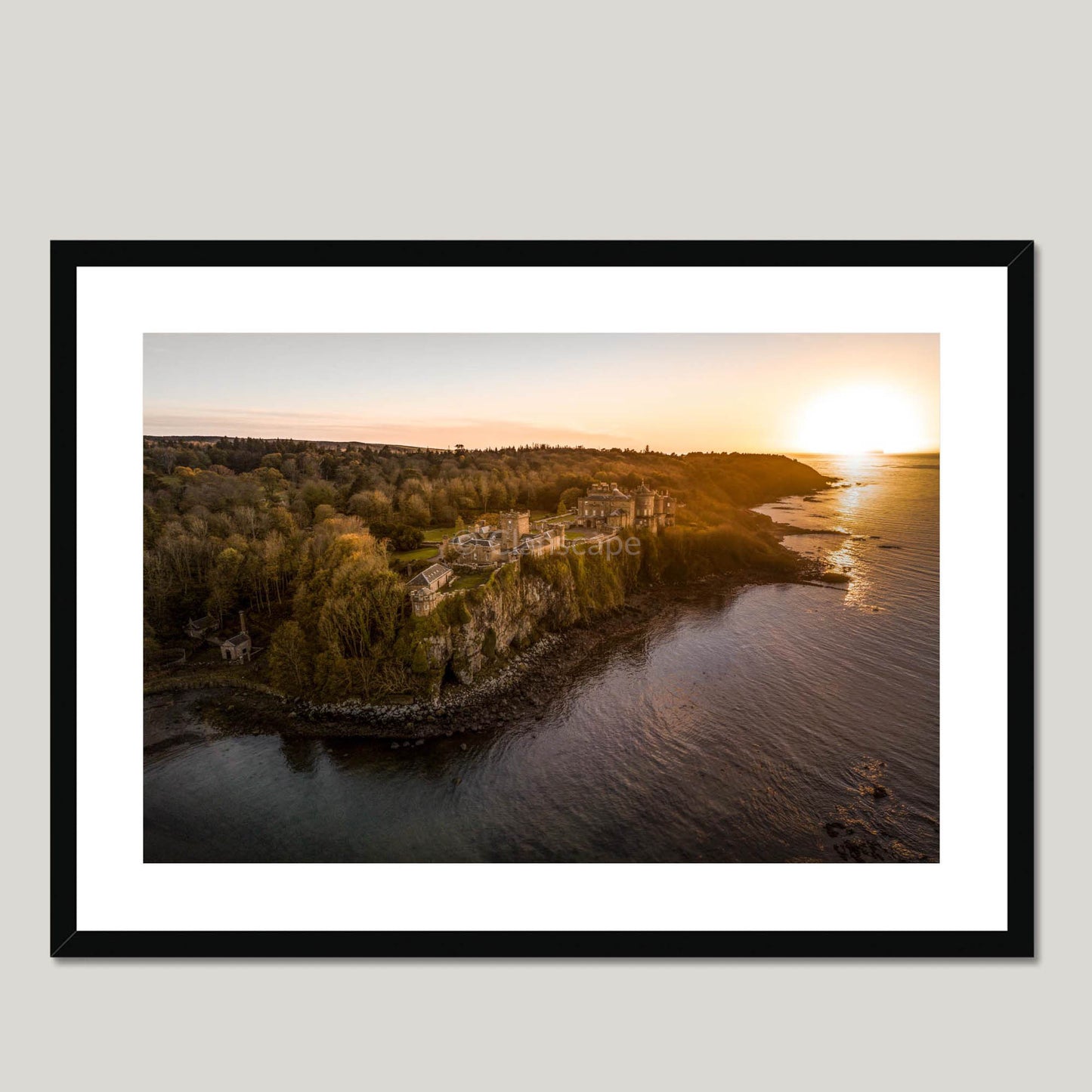 Clan Kennedy - Culzean Castle - Framed & Mounted Photo Print 28"x20" Black