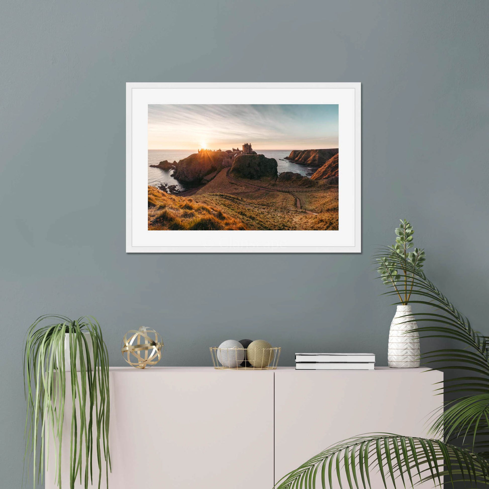 Clan Keith - Dunnotter Castle - Framed & Mounted Photo Print