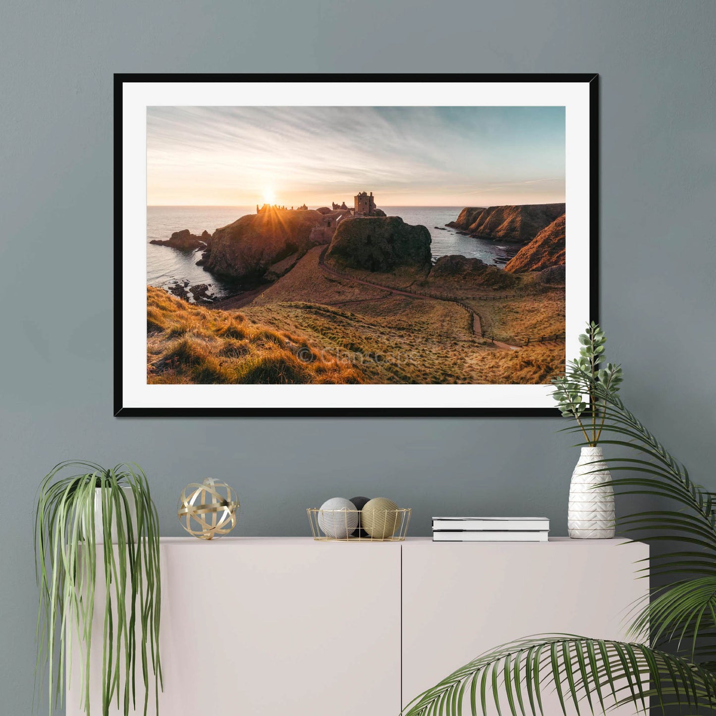 Clan Keith - Dunnotter Castle - Framed & Mounted Photo Print