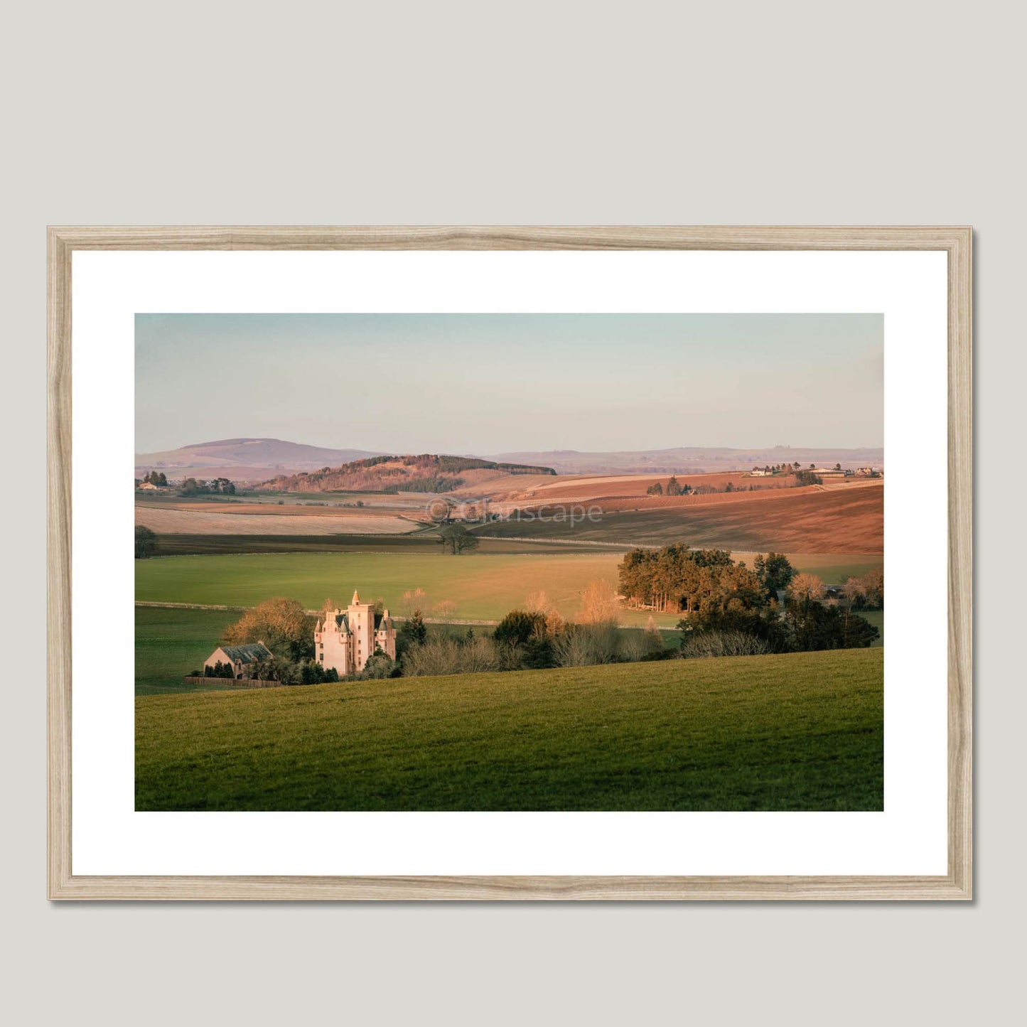 Clan Leslie - Leslie Castle - Framed & Mounted Photo Print 28"x20" Natural