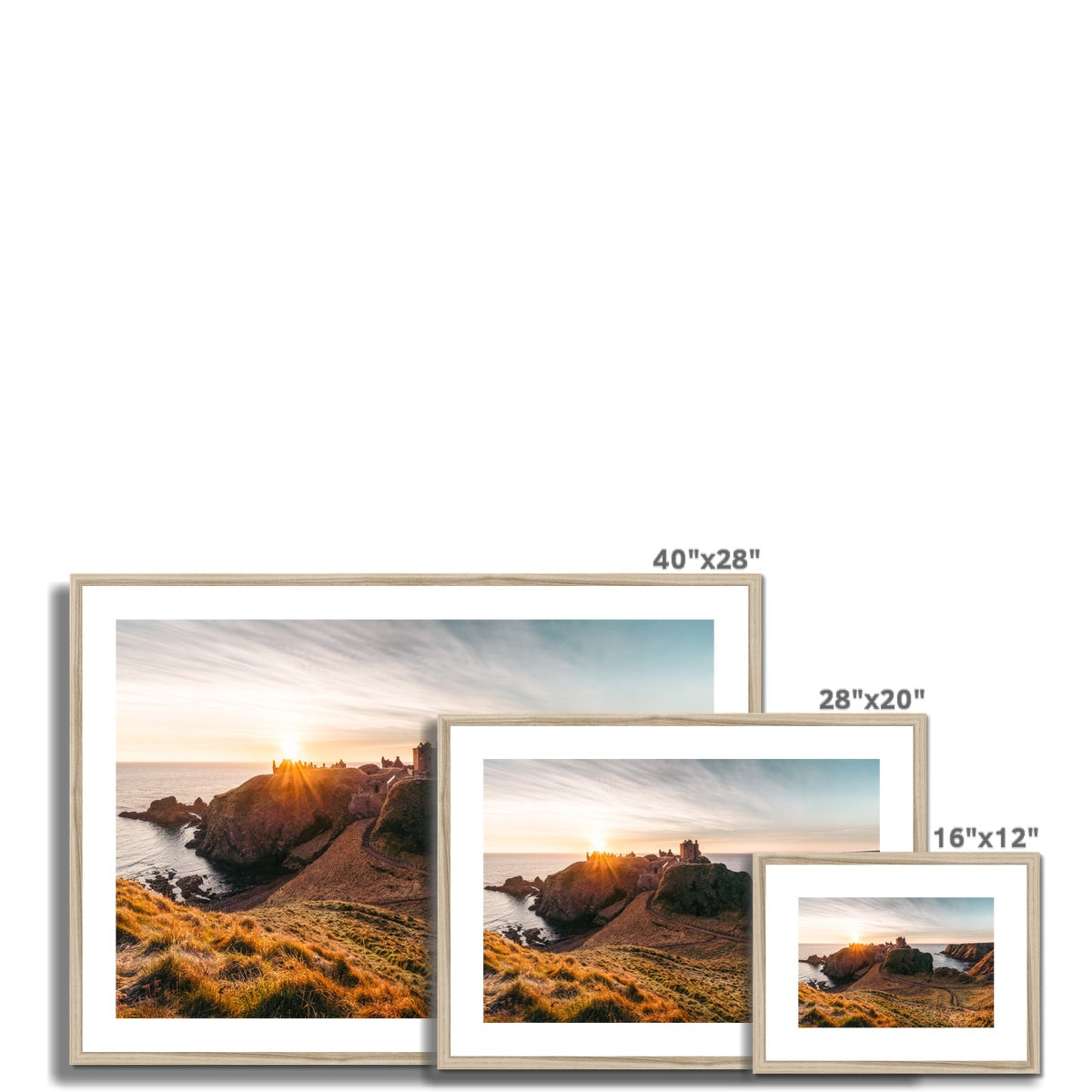 Clan Keith - Dunnotter Castle - Framed & Mounted Photo Print