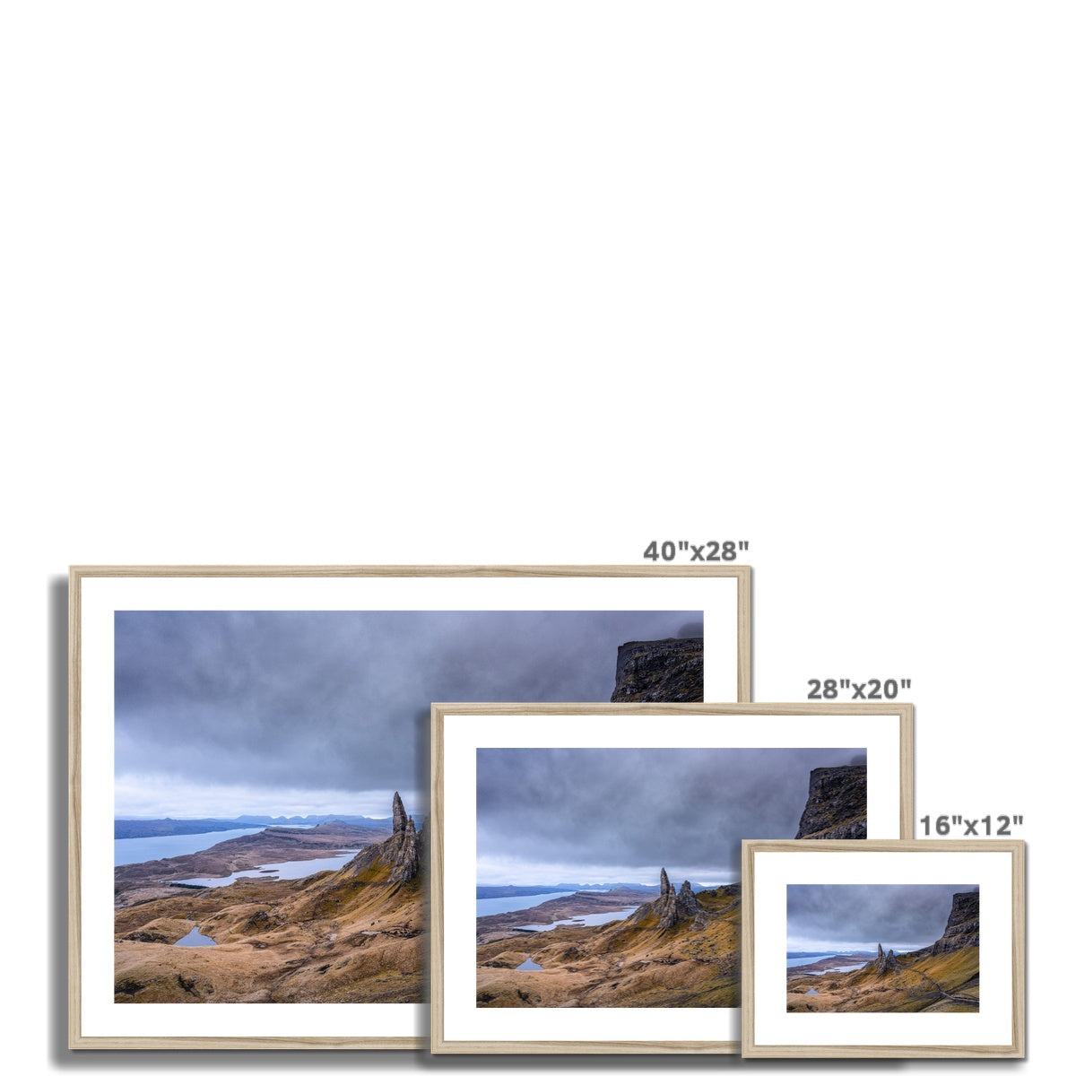 Clan MacDonald of Sleat - Old Man of Storr, Isle of Skye - Framed & Mounted Photo Print