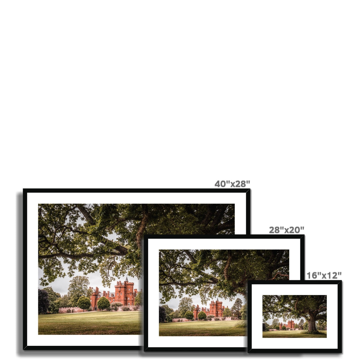 Clan Fraser of Lovat - Beaufort Castle - Framed & Mounted Photo Print