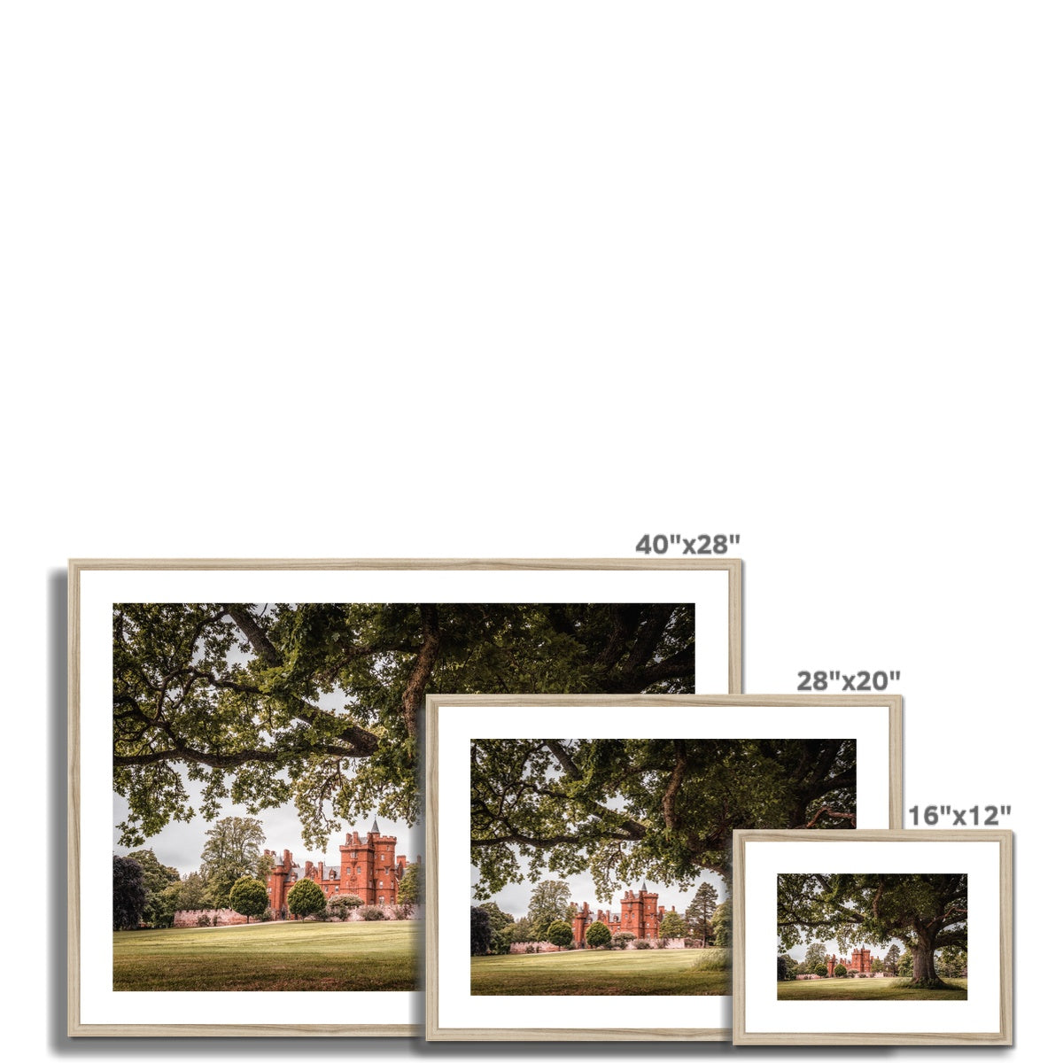 Clan Fraser of Lovat - Beaufort Castle - Framed & Mounted Photo Print