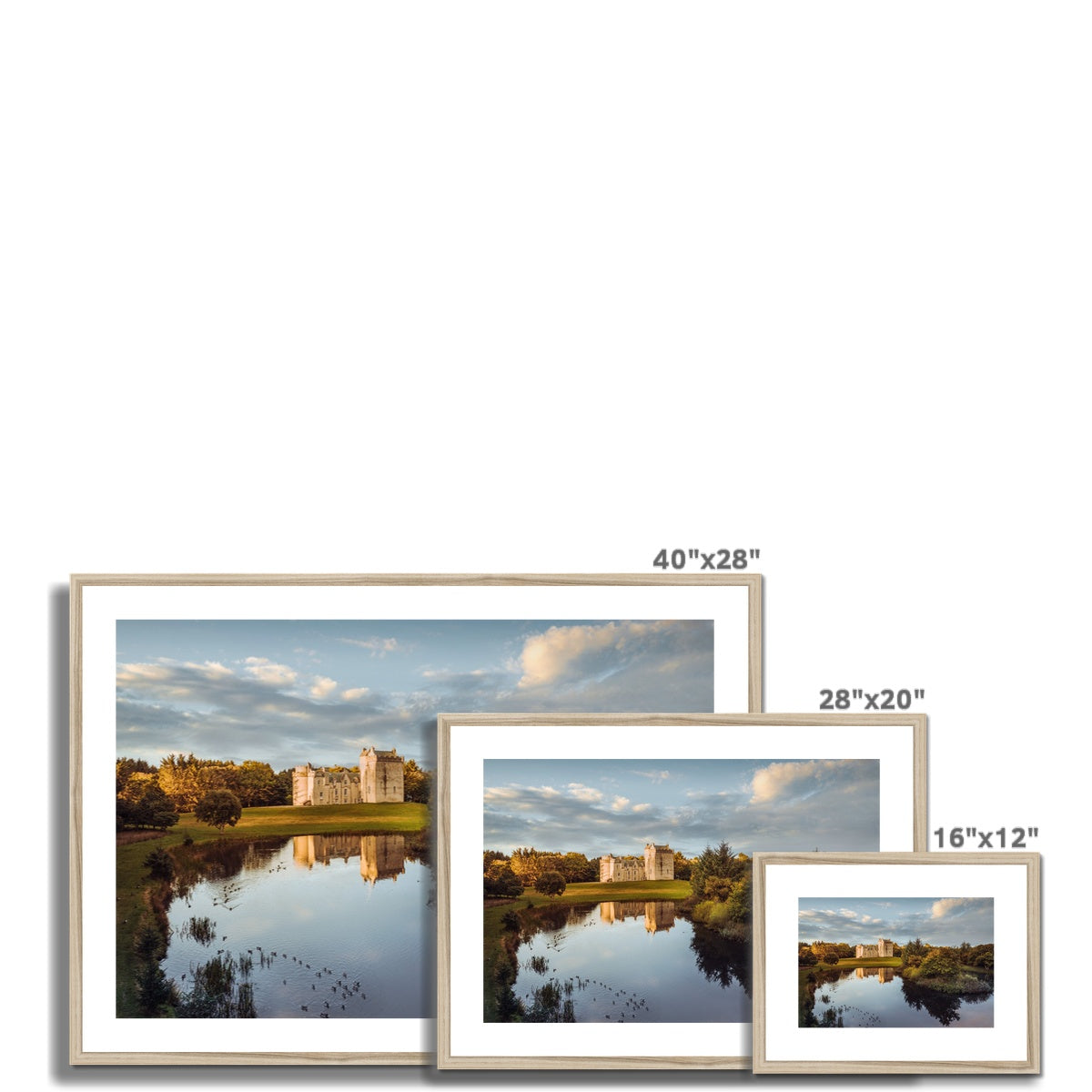 Clan Fraser - Cairnbulg Castle - Framed & Mounted Photo Print