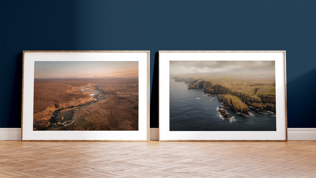 Framed landscape photo print of Scottish Clan Gunn's origins