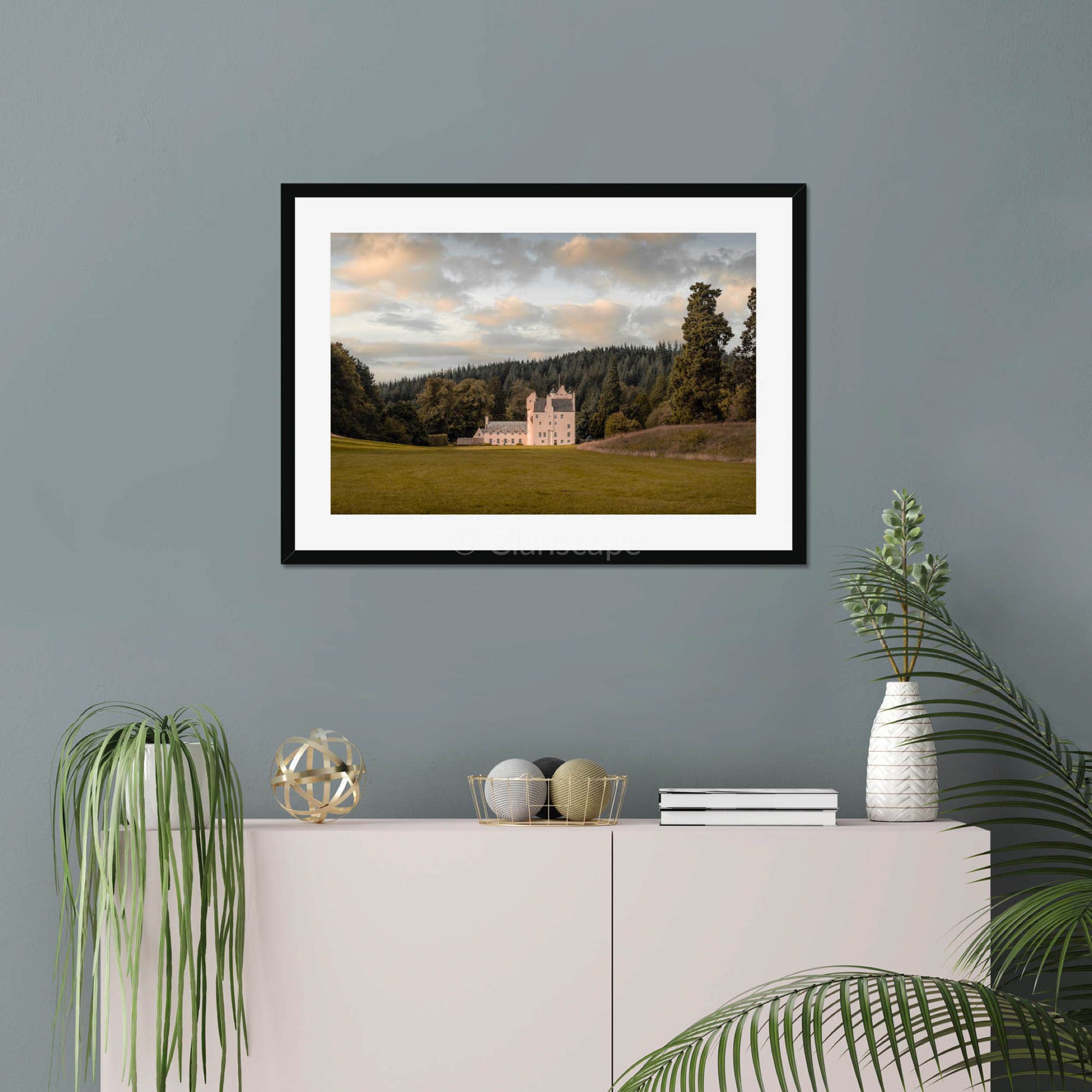 Clan Bissett - Aboyne Castle - Framed & Mounted Photo Print