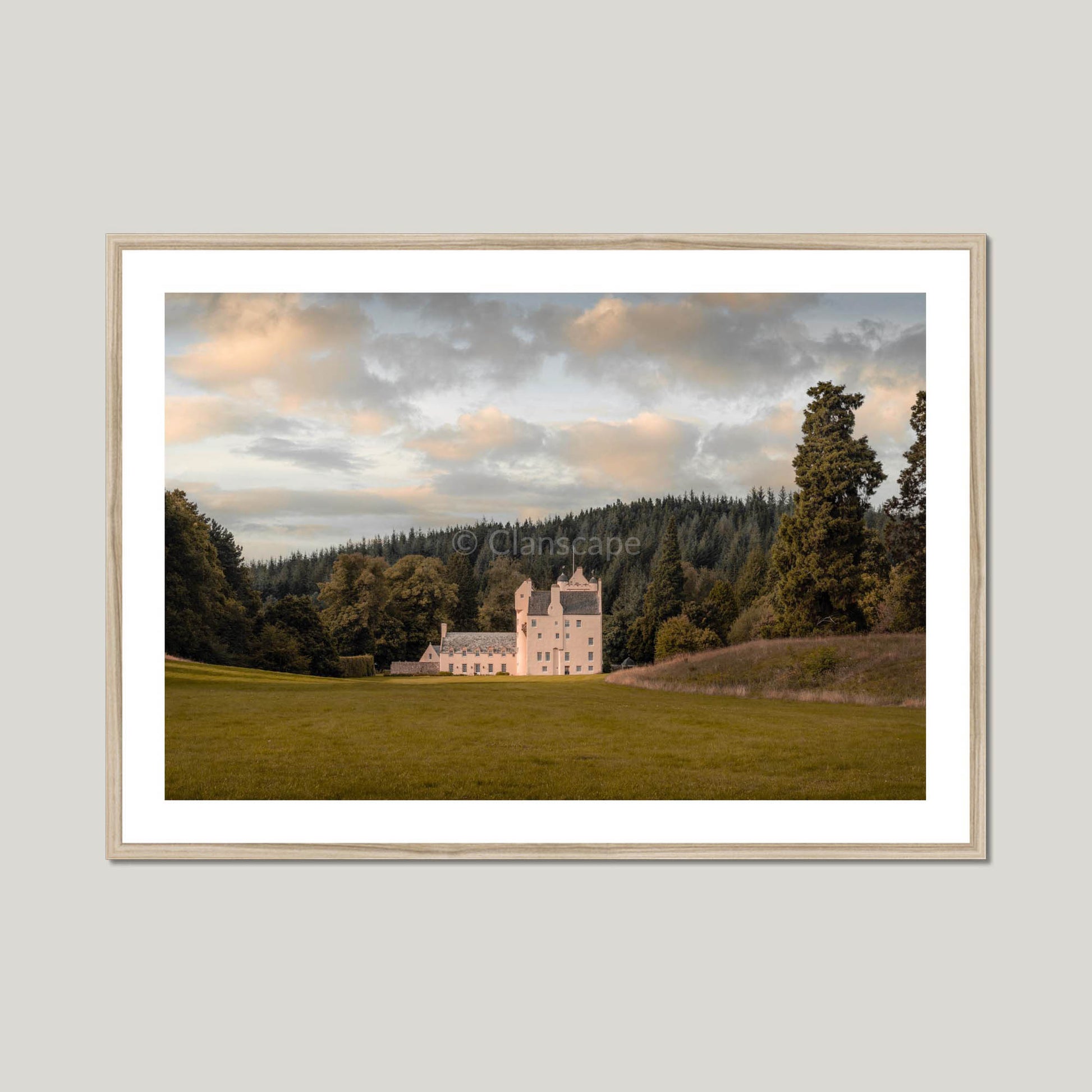Clan Gordon - Aboyne Castle - Framed & Mounted Photo Photo Print 40"x28" Natural