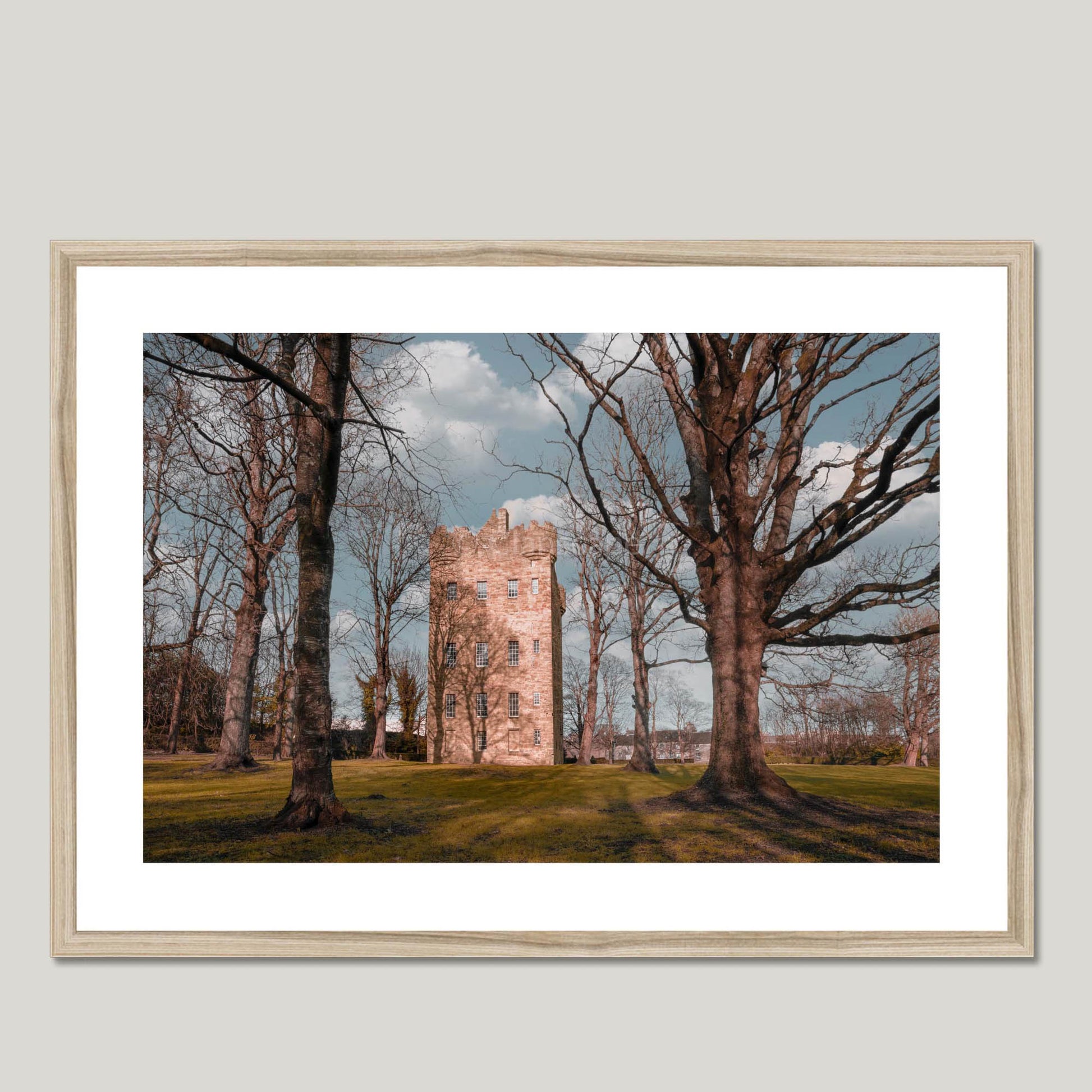 Clan Erskine - Alloa Tower - Framed & Mounted Photo Print 28"x20" Natural