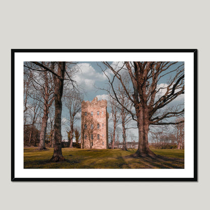 Clan Erskine - Alloa Tower - Framed & Mounted Photo Print 40"x28" Black