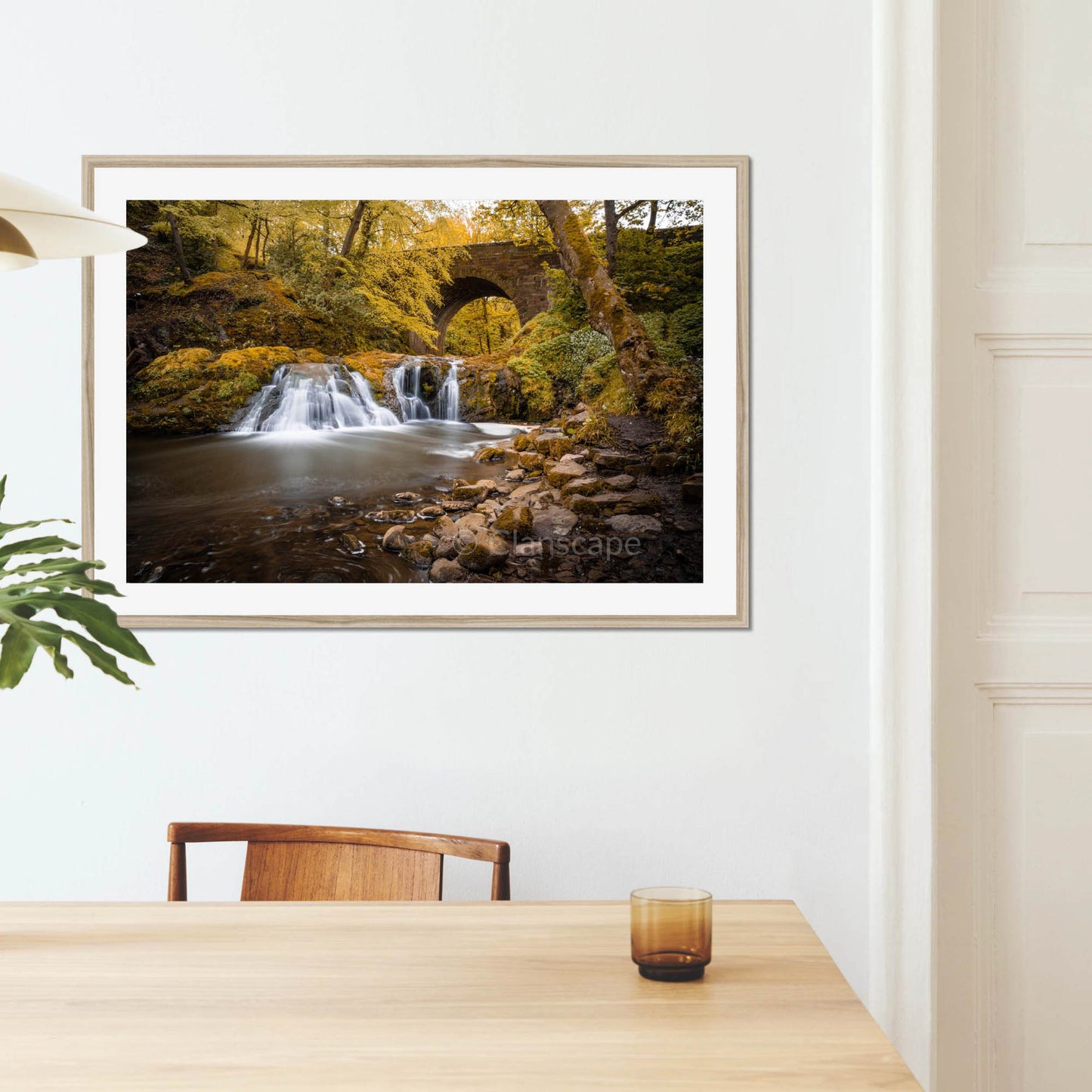 Clan Elliot - Arbirlot Waterfall - Framed & Mounted Photo Print