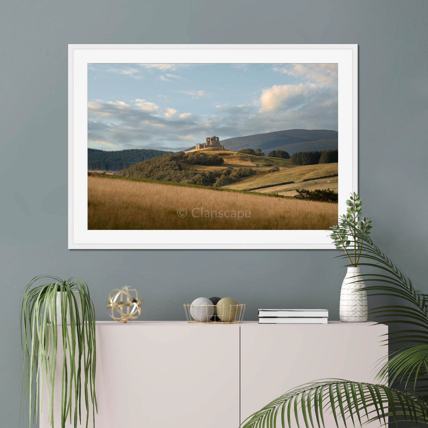 Clan Ogilvy - Auchindoun Castle - Framed & Mounted Photo Print