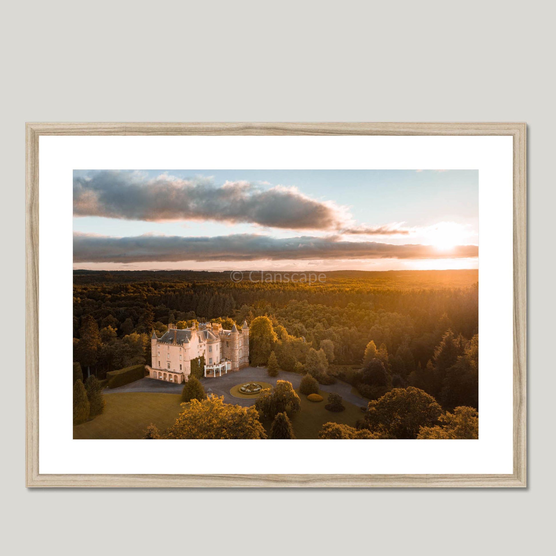 Clan Ross - Balnagown Castle - Framed & Mounted Photo Print 28"x20" Natural