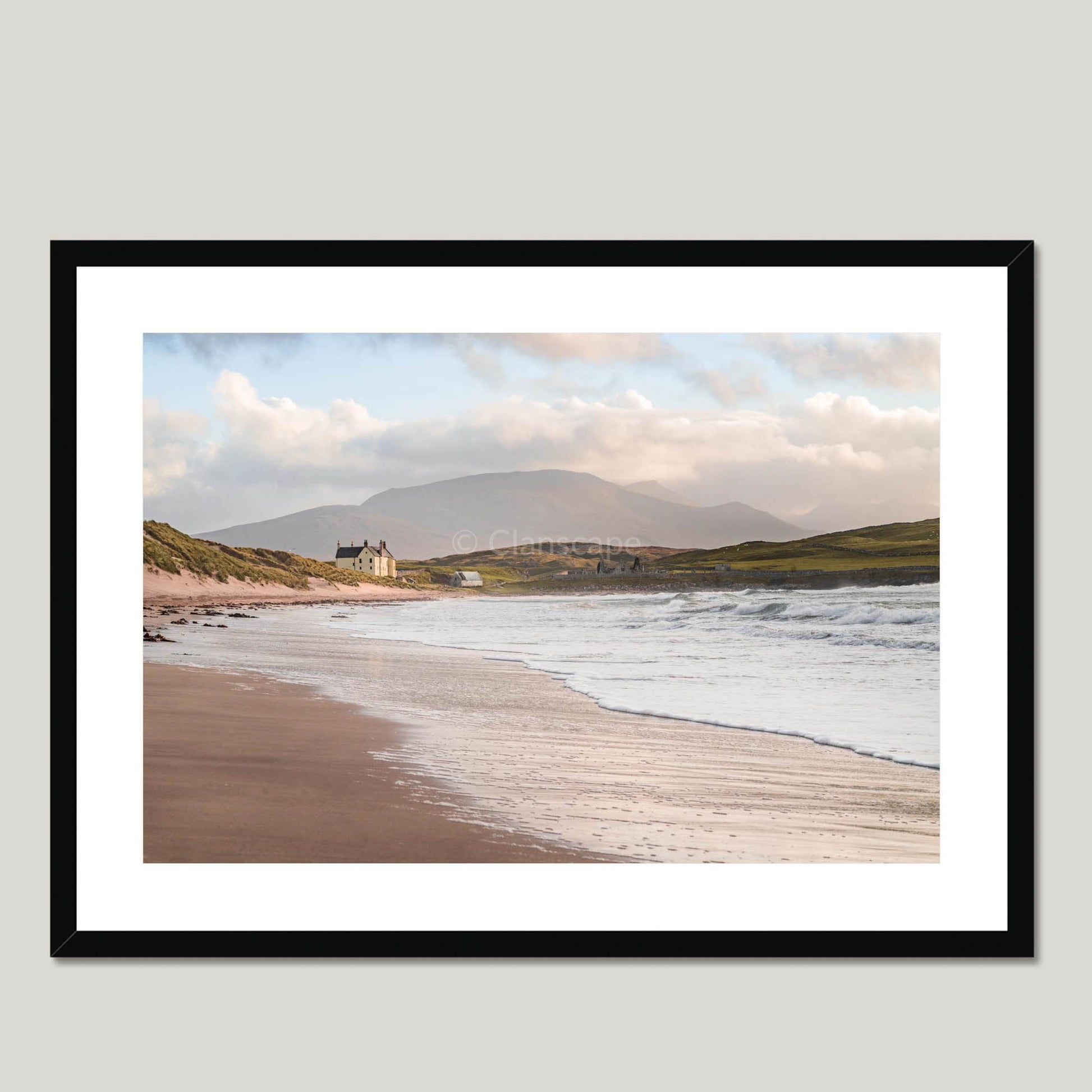 Clan Mackay - Balnakeil House - Framed & Mounted Photo Print 28"x20" Black