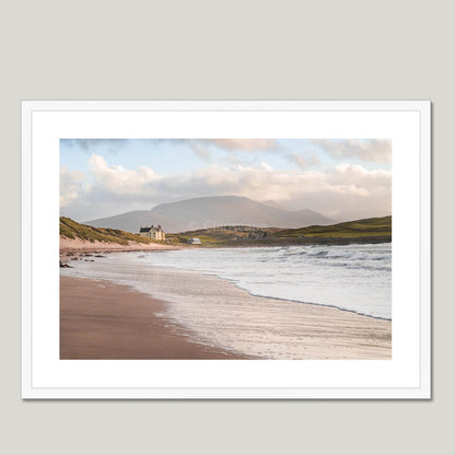 Clan Mackay - Balnakeil House - Framed & Mounted Photo Print 28"x20" White