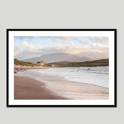 Clan Mackay - Balnakeil House - Framed & Mounted Photo Print 40"x28" Black