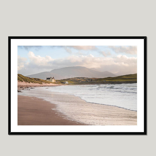 Clan Mackay - Balnakeil House - Framed & Mounted Photo Print 40"x28" Black