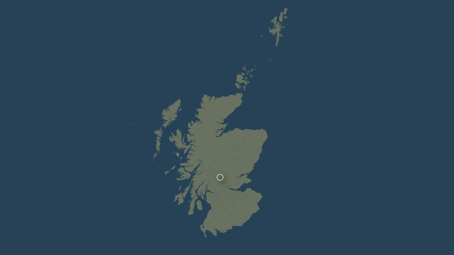 Map of Scotland, showing the location of Balquhidder