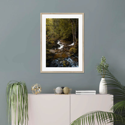 Clan MacGregor - Balquhidder Waterfall - Framed & Mounted Photo Print