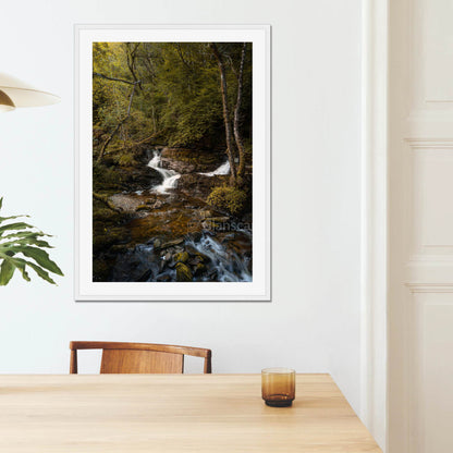 Clan MacLaren - Balquhidder Waterfall - Framed & Mounted Photo Print