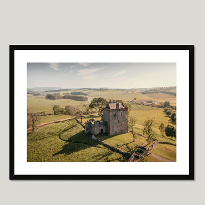 Clan Barclay - Balvaird Castle - Framed & Mounted Photo Print 28"x20" Black