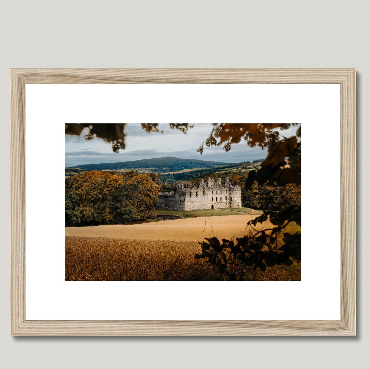 Clan Cumming - Balvenie Castle - Framed & Mounted Photo Print 16"x12" Natural