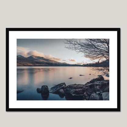 Clan MacMillan - Ben Lawers - Framed & Mounted Photo Print 28"x20" Black