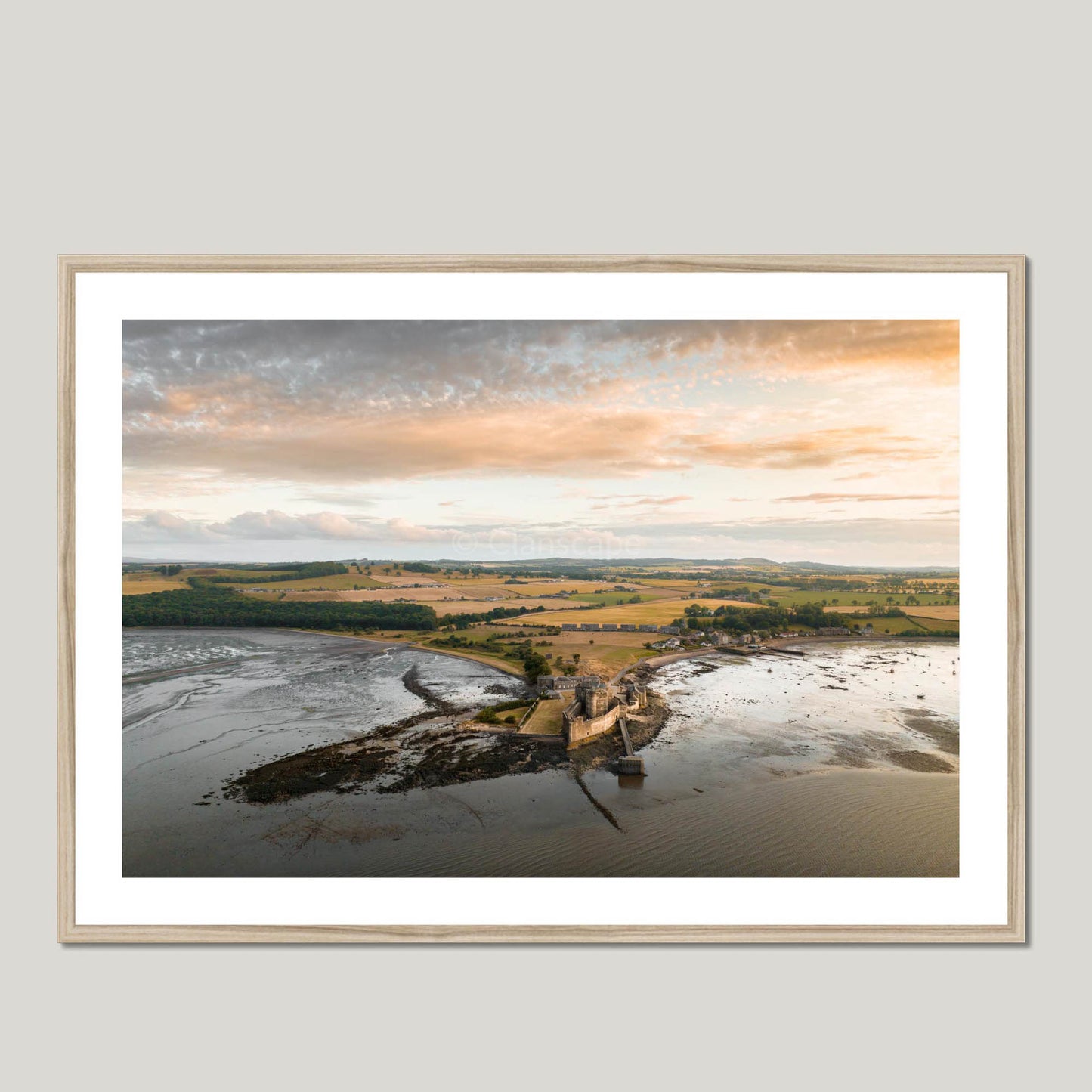 Clan Crichton - Blackness Castle - Framed & Mounted Photo Print 40"x28" Natural