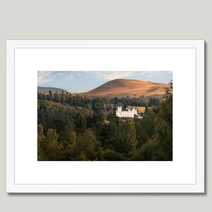 Clan Murray of Atholl - Blair Castle - Framed & Mounted Photo Print 16"x12" White