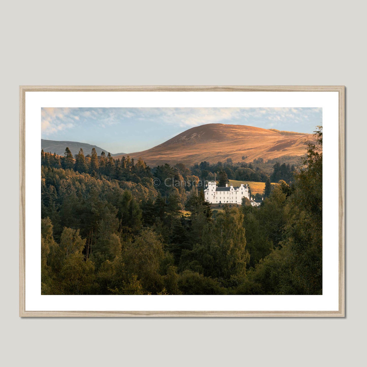 Clan Murray of Atholl - Blair Castle - Framed & Mounted Photo Print 40"x28" Natural