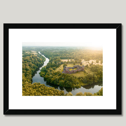 Clan Hamilton - Bothwell Castle - Framed & Mounted Photo Print 16"x12" Black