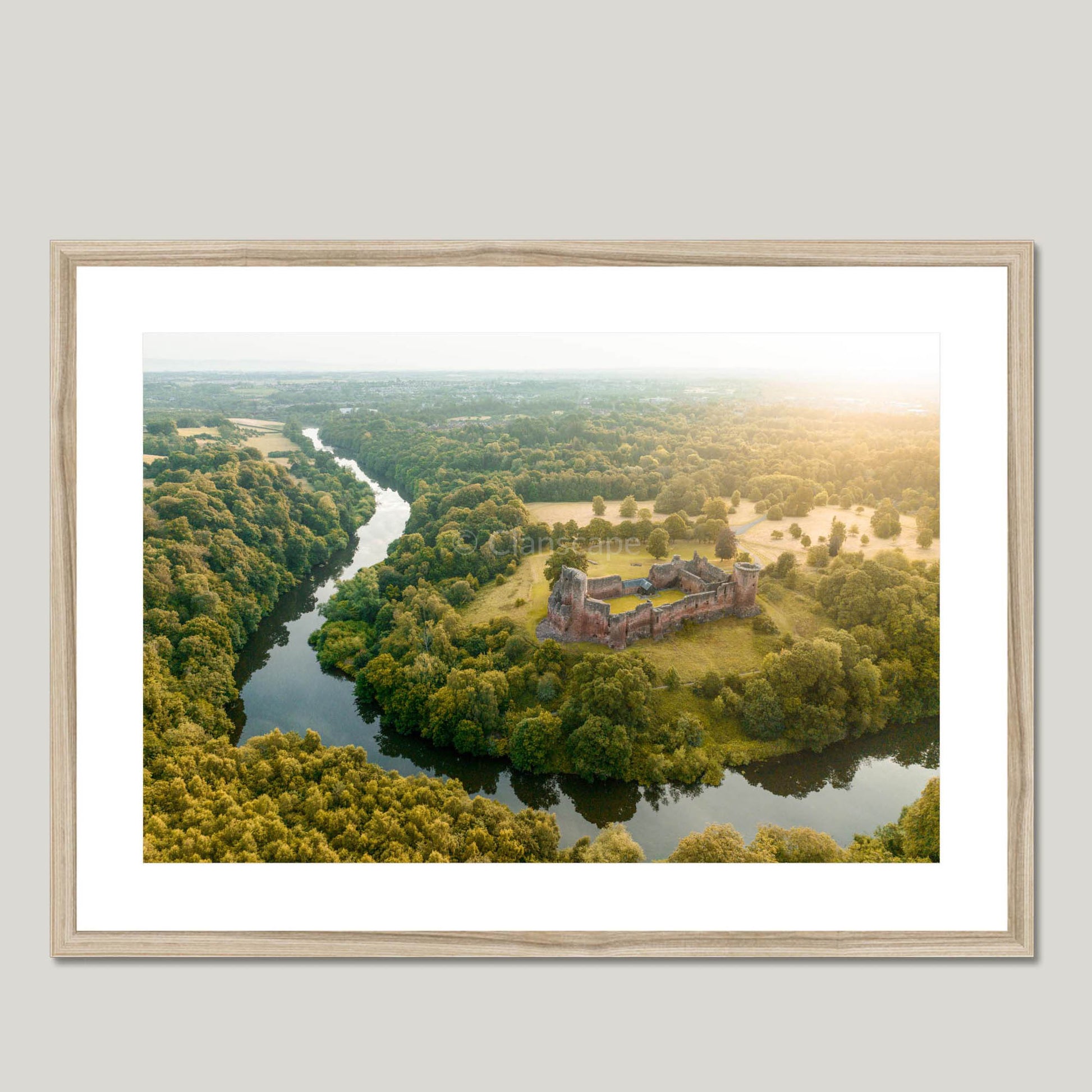 Clan Douglas - Bothwell Castle - Framed & Mounted Photo Print 28"x20" Natural