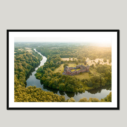 Clan Hamilton - Bothwell Castle - Framed & Mounted Photo Print 40"x28" Black