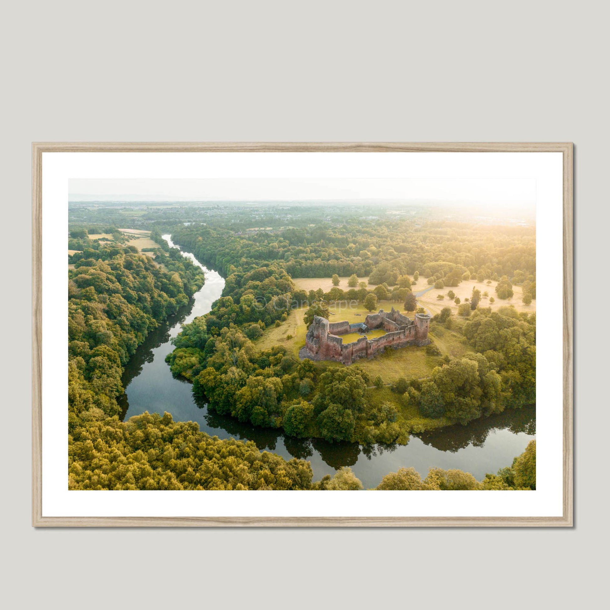 Clan Hamilton - Bothwell Castle - Framed & Mounted Photo Print 40"x28" Natural