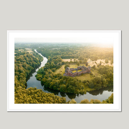 Clan Douglas - Bothwell Castle - Framed & Mounted Photo Print 40"x28" White