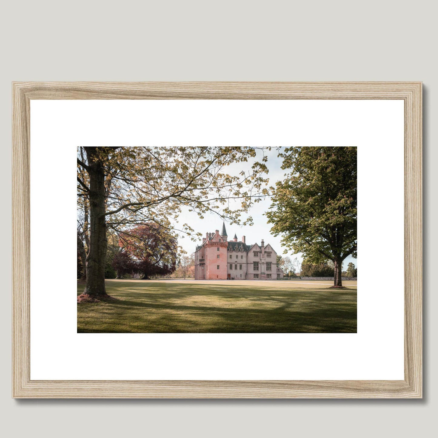 Clan Brodie - Brodie Castle - Framed & Mounted Photo Print 16"x12" Natural