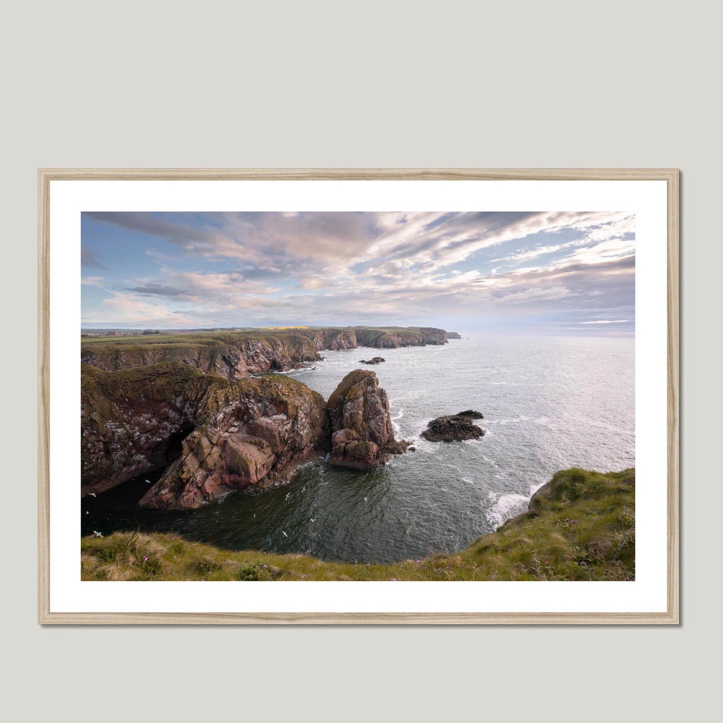 Clan Buchan - Bullers of Buchan - Framed & Mounted Photo Print 40"x28" Natural