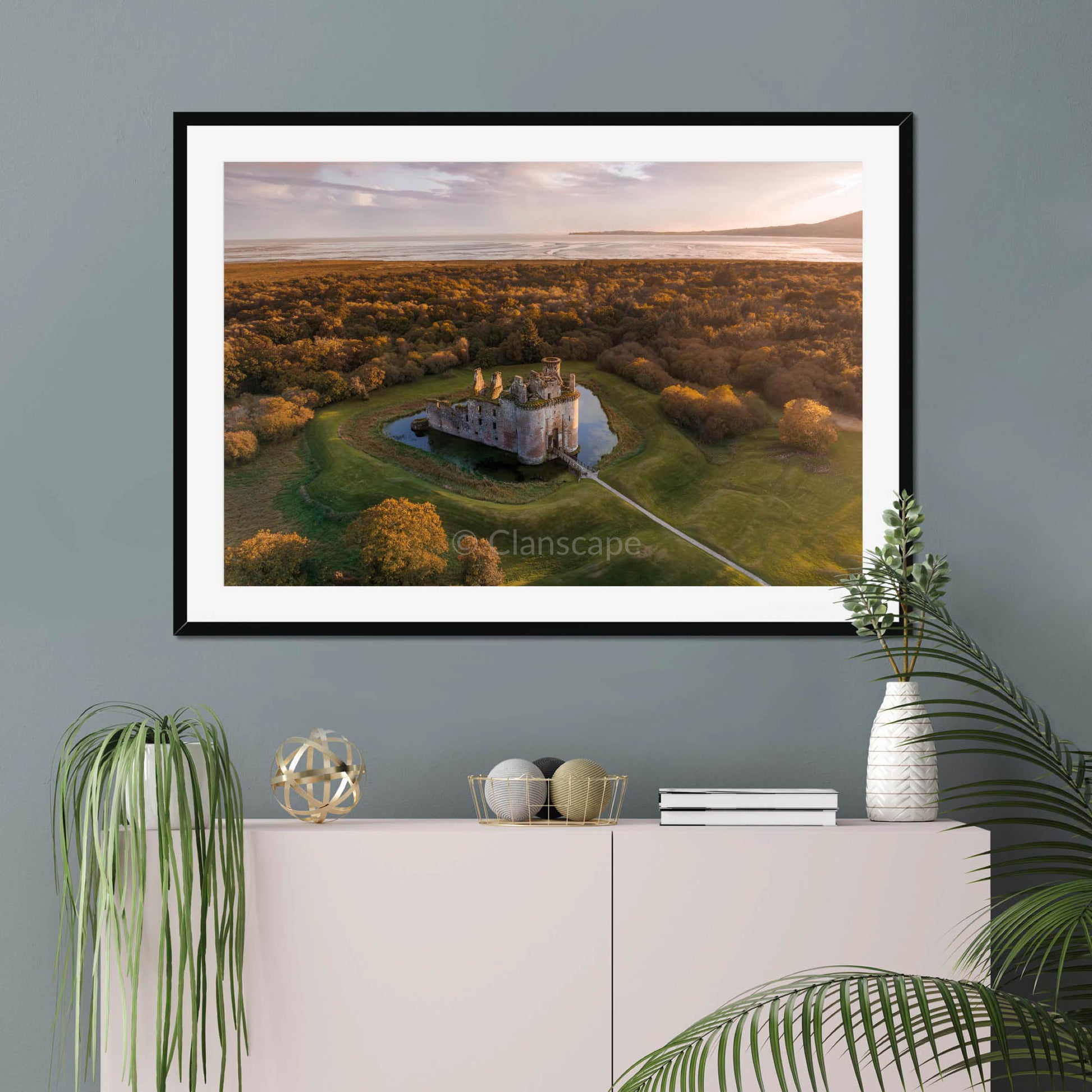 Clan Maxwell - Caerlaverock Castle - Framed & Mounted Photo Print