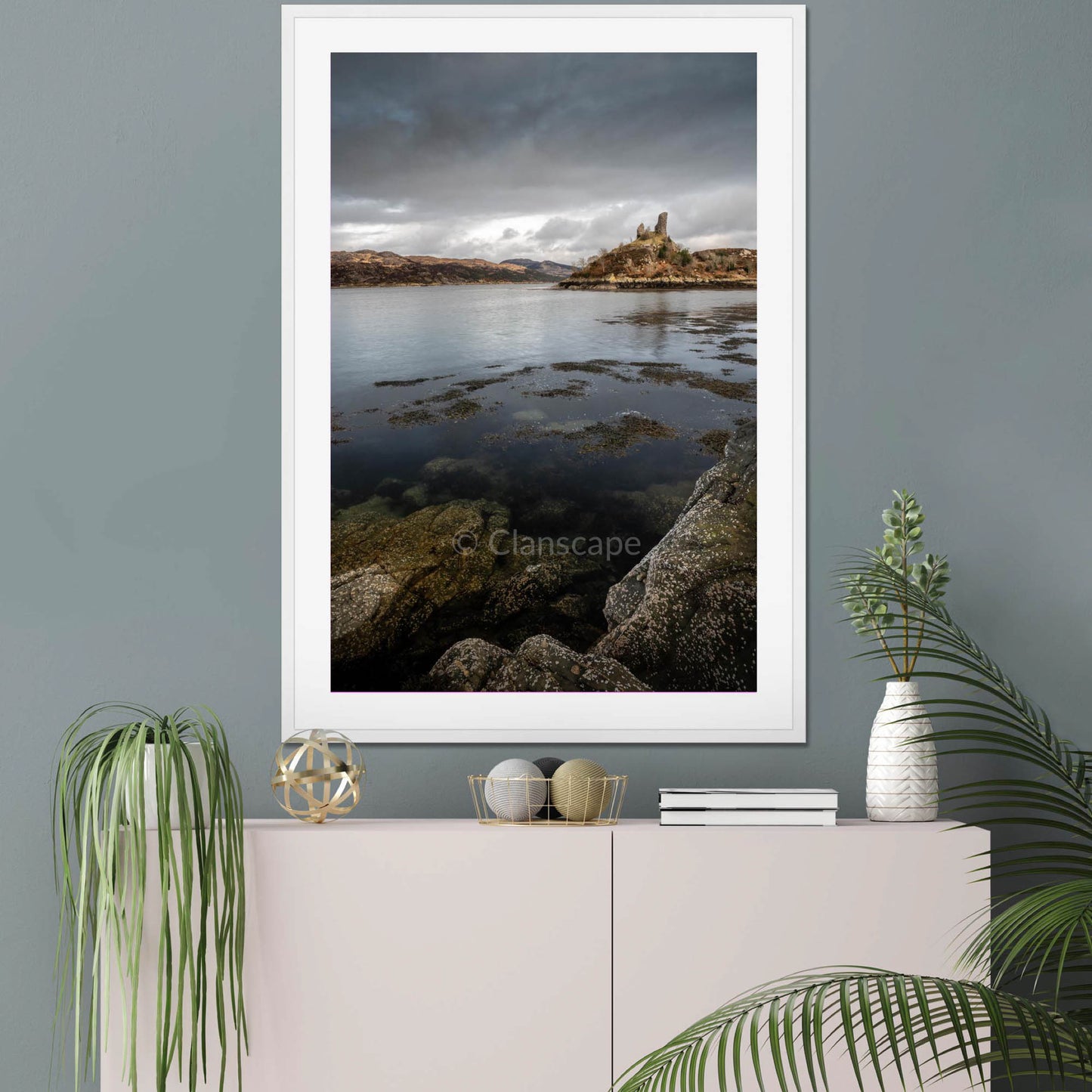 Clan Mackinnon - Caisteal Maol - Framed & Mounted Photo Print