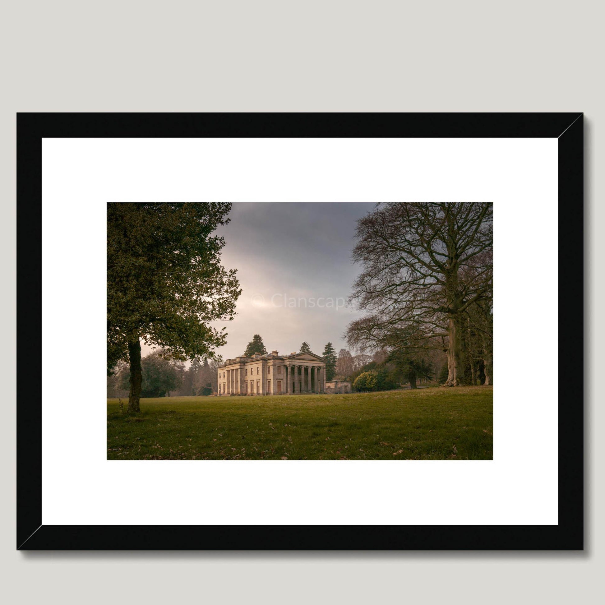 Clan Duncan - Camperdown House - Framed & Mounted Photo Print 16"x12" Black