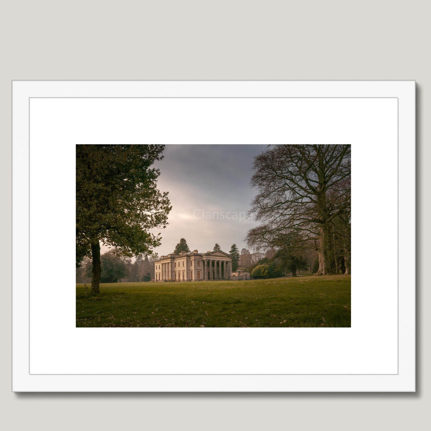 Clan Duncan - Camperdown House - Framed & Mounted Photo Print 16"x12" White