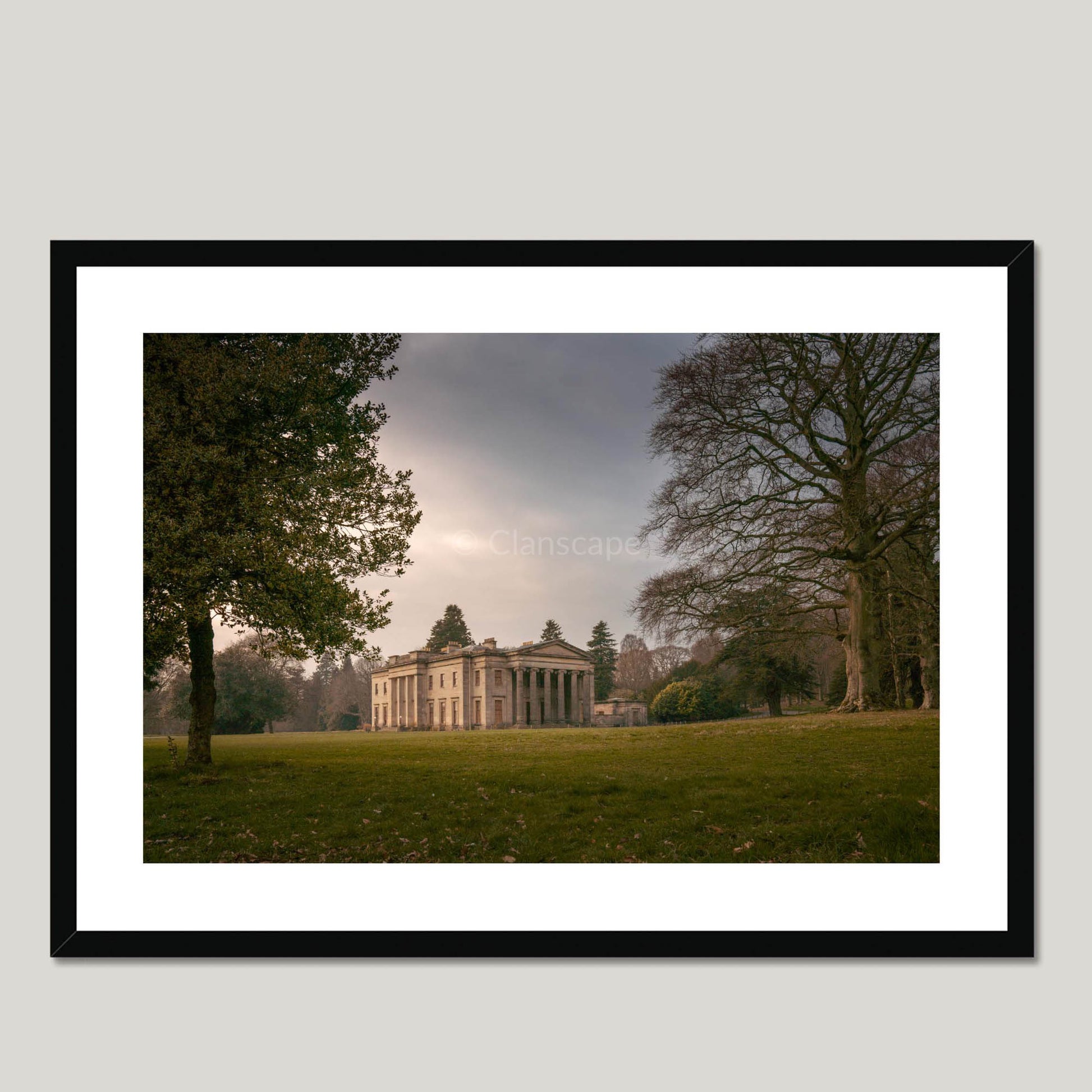 Clan Duncan - Camperdown House - Framed & Mounted Photo Print 28"x20" Black