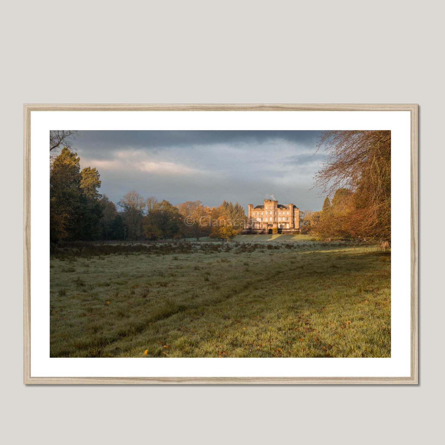 Clan Cunningham - Caprington Castle - Framed & Mounted Photo Print 40"x28" Natural